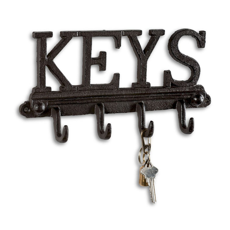 Metal best sale key hooks